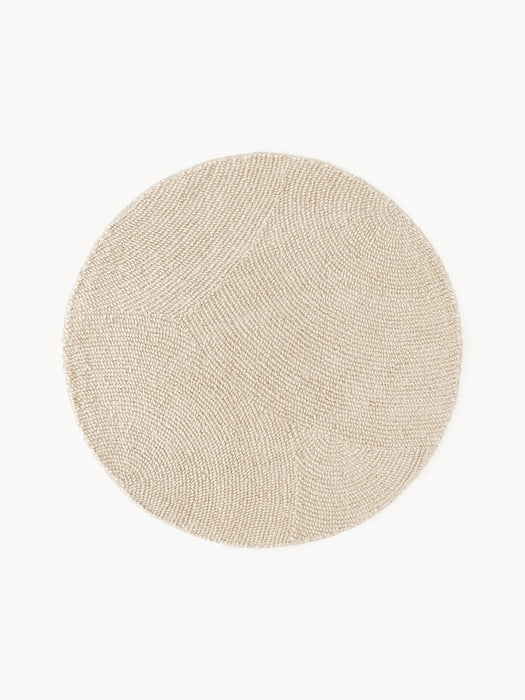 Round Hand-Tufted Wool Rug Eleni
