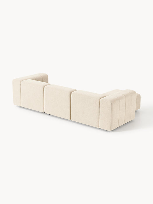 Boucl Modular Sofa Lena 4-seater with Ottoman leftright