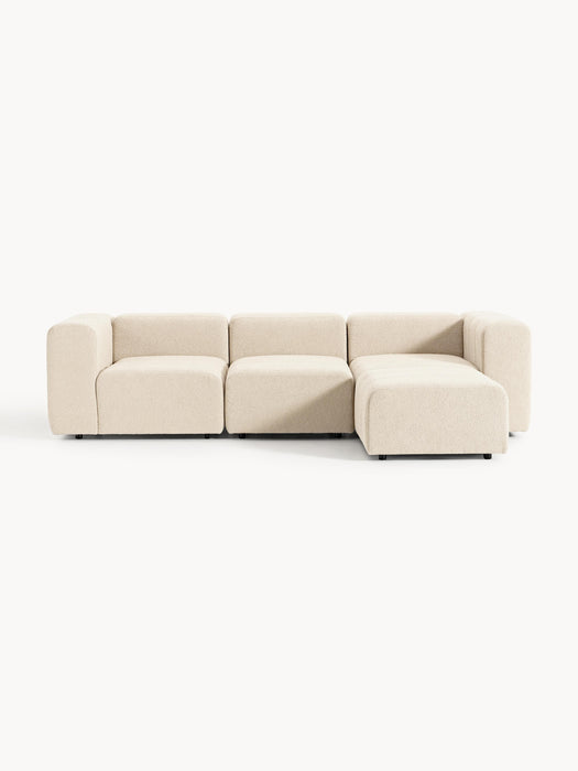 Boucl Modular Sofa Lena 4-seater with Ottoman leftright