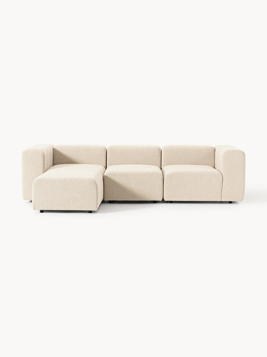 Boucl Modular Sofa Lena 4-seater with Ottoman leftright