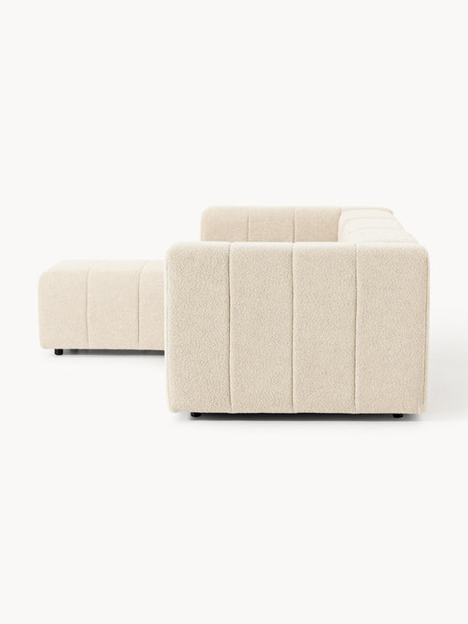 Boucl Modular Sofa Lena 4-seater with Ottoman leftright