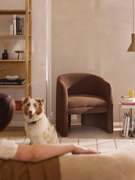 Mairo Bouclé Lounge Chair