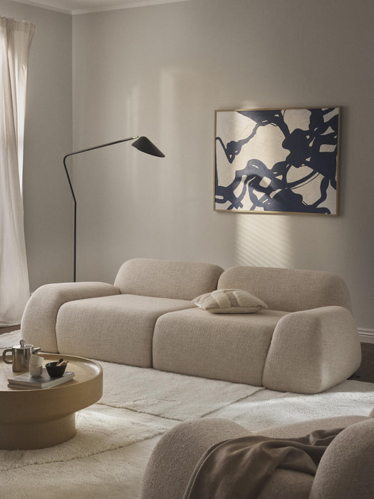 Modular Boucl Sofa Wolke 3-seater