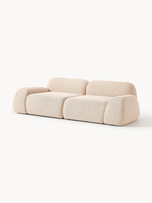 Modular Boucl Sofa Wolke 3-seater