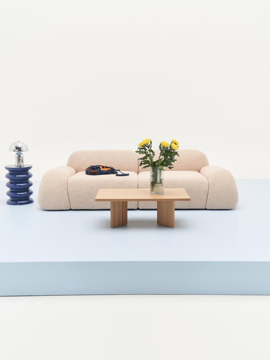 Modular Boucl Sofa Wolke 3-seater