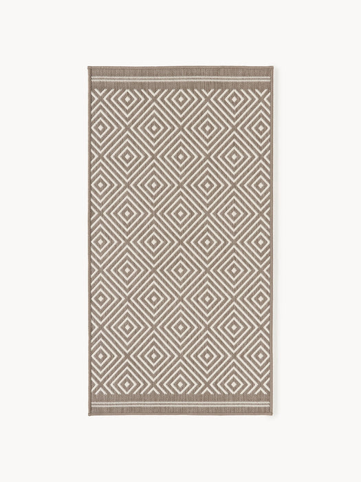 Reddy Indoor & Outdoor Reversible Rug with Diamond Pattern