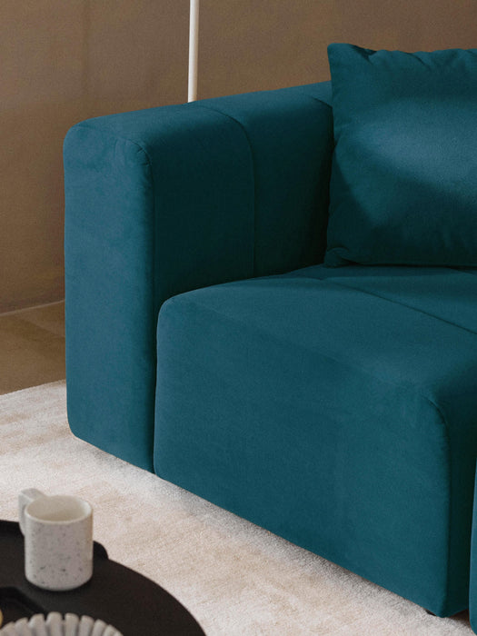 Modular Velvet Sofa Lena 4-seater