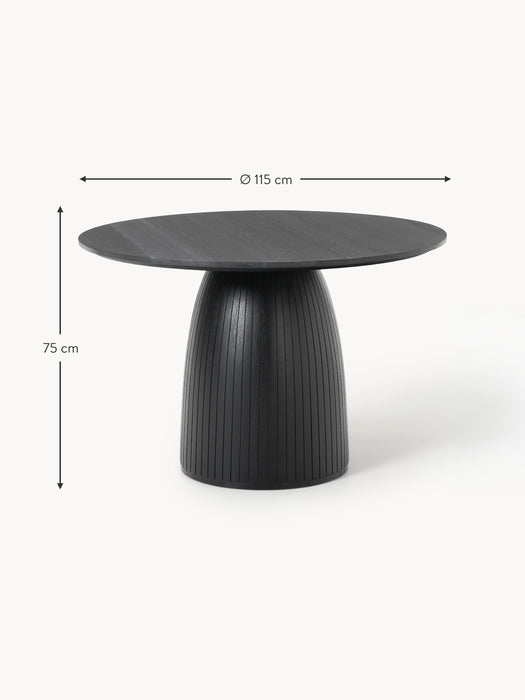 Round Dining Table Nelly with Marble Table Top 115 cm