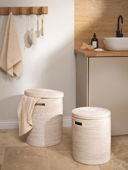 Lurdes Laundry Baskets with Lids, Set of 2