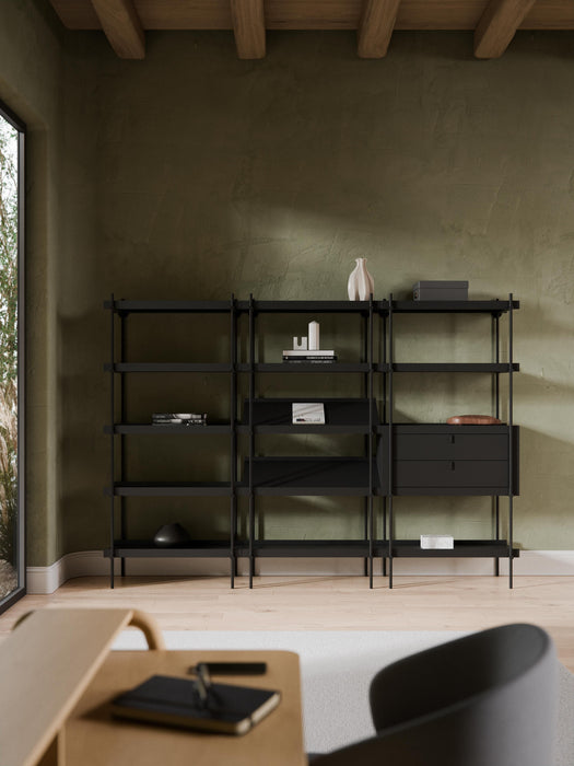 Tall Shelving Unit Rio with Slanted Shelves