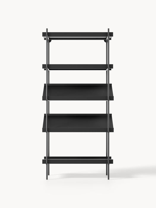 Tall Shelving Unit Rio with Slanted Shelves