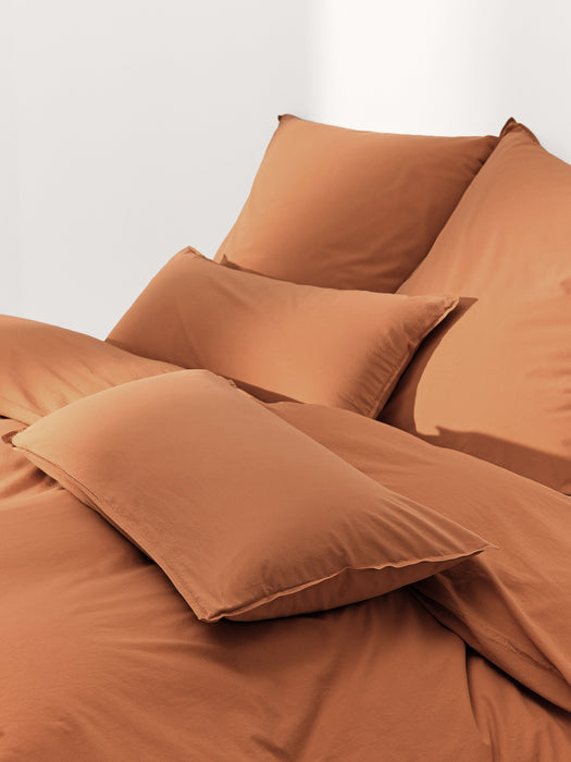 Washed Cotton Percale Duvet Cover Debbie