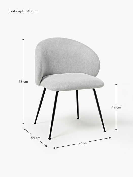Upholstered Dining Chairs Luisa Set of 2