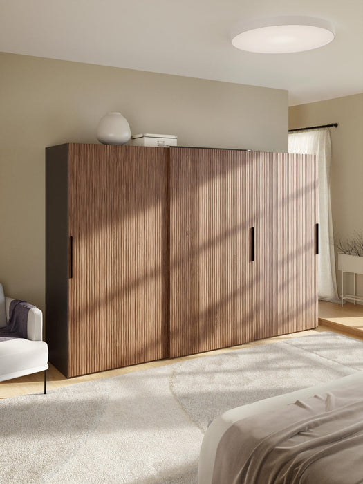 Simone Modular Sliding Door Wardrobe, 300 cm Wide, in various sizes
