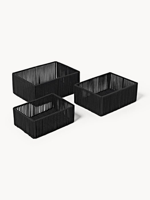 Gabe Handwoven Rope Storage Baskets, Set of 3