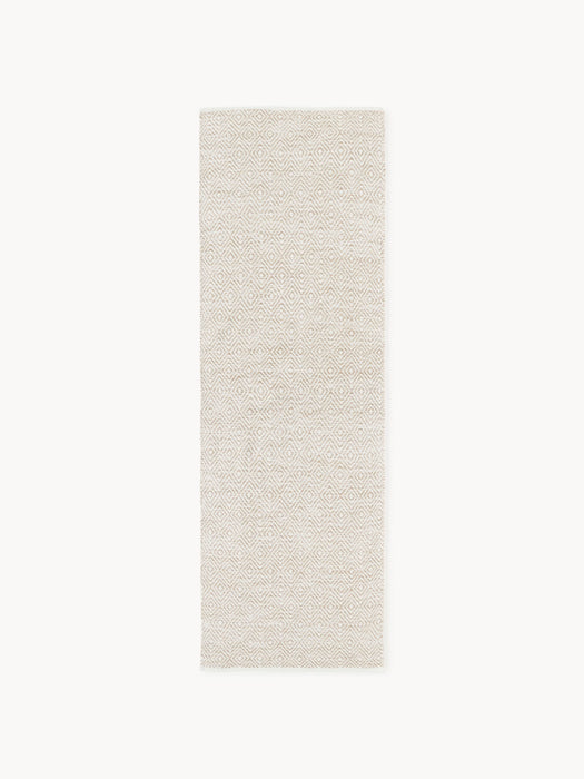 Hand-Woven Indoor & Outdoor Runner Rika with Diamond Pattern