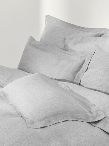 Linna Linen Duvet Cover with Oxford Border