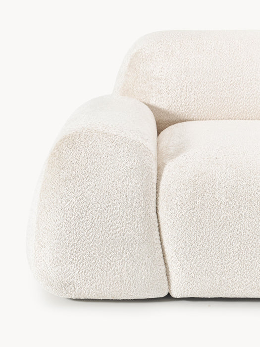 Modular Teddy Boucl Sofa Wolke 4-seater
