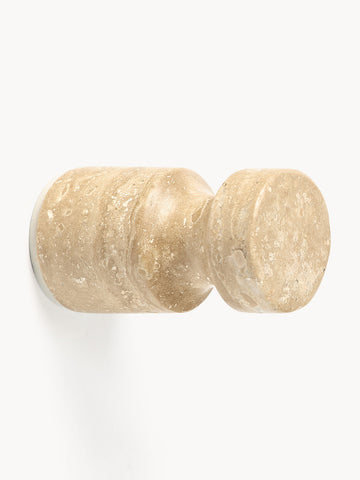 Disa Travertine Wall Hooks, Set of 2