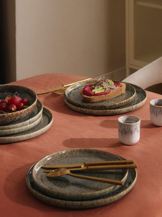 Handmade Pasta Plates Danza with Reactive Glaze Set of 4