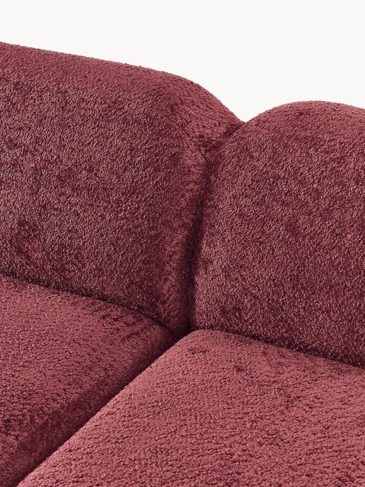 Modular Teddy Boucl Sofa Wolke 4-seater