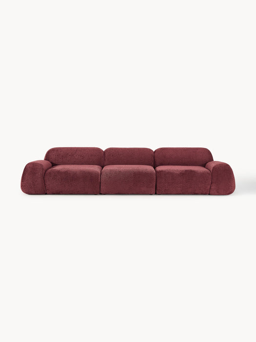 Modular Teddy Boucl Sofa Wolke 4-seater