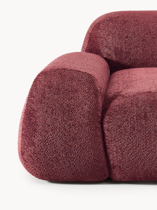 Modular Teddy Boucl Sofa Wolke 4-seater