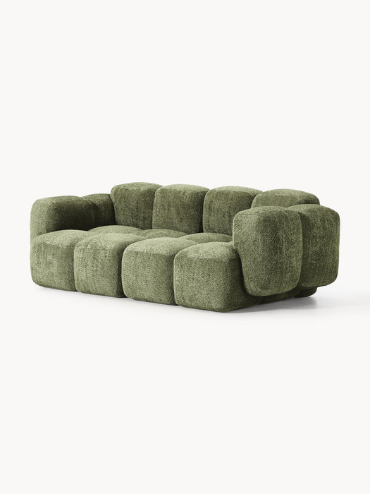 Modular Teddy-Boucl Sofa Tayla 2-seater