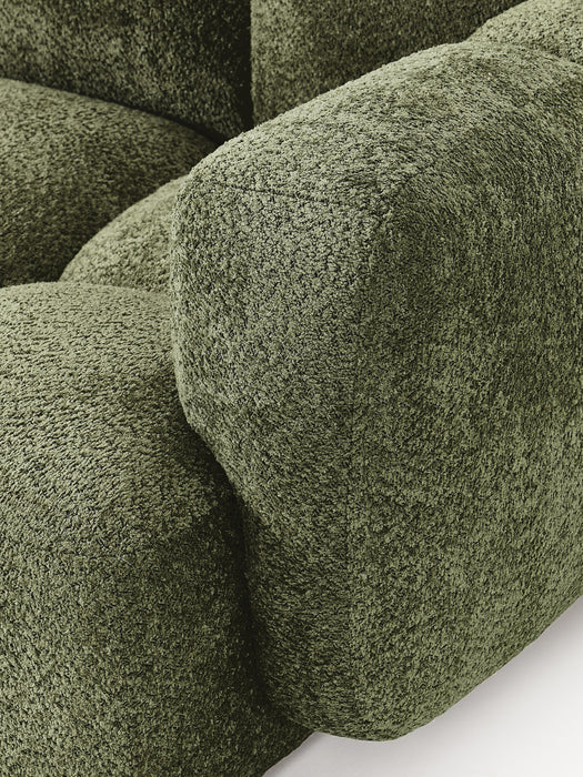 Modular Teddy-Boucl Sofa Tayla 2-seater