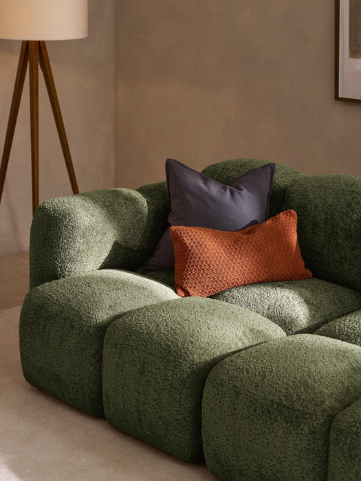 Modular Teddy-Boucl Sofa Tayla 2-seater