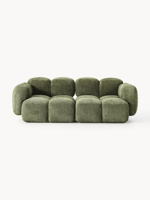 Modular Teddy-Boucl Sofa Tayla 2-seater