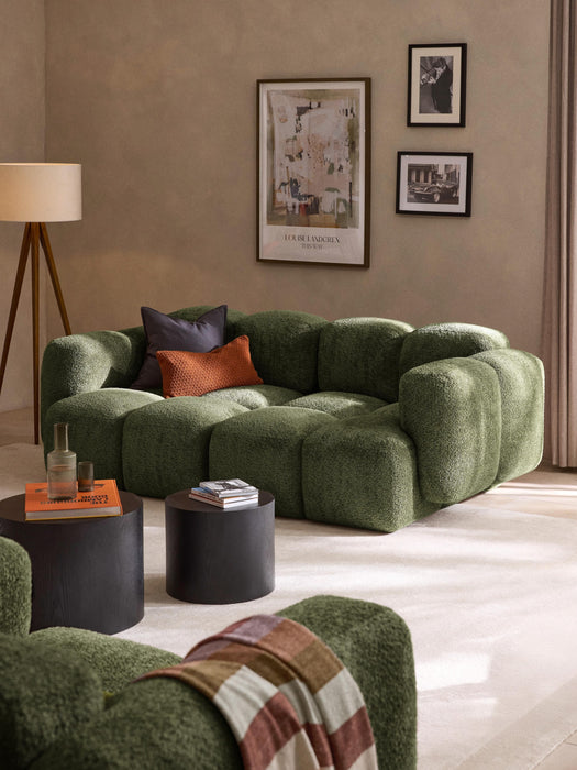 Modular Teddy-Boucl Sofa Tayla 2-seater