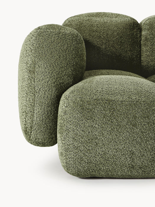 Modular Teddy-Boucl Sofa Tayla 2-seater