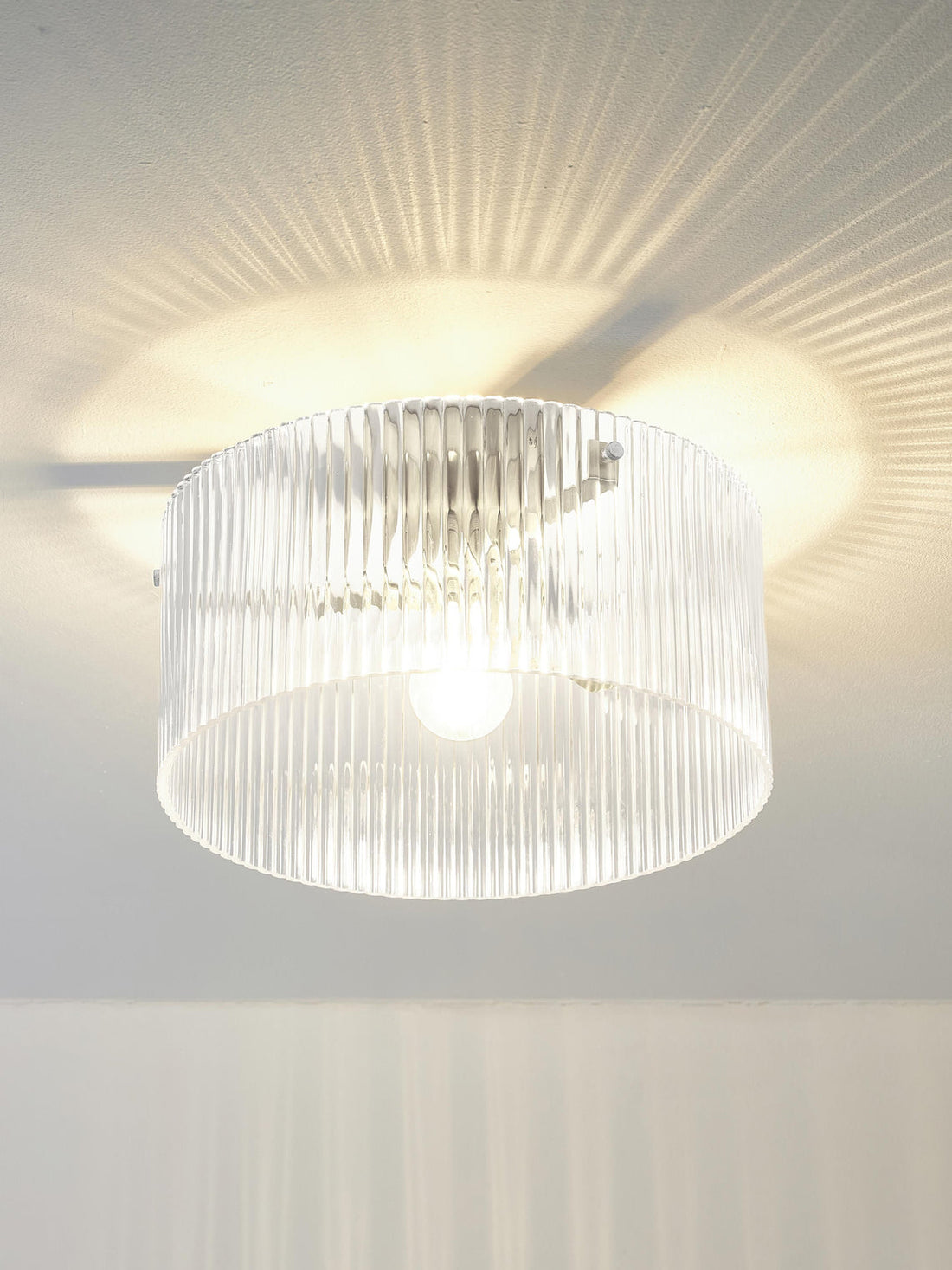 Emmi Ribbed Glass Ceiling Lamp