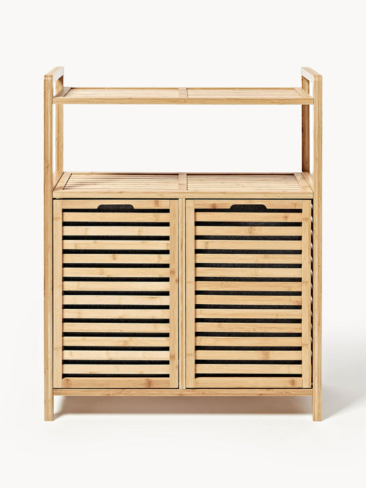 Kit Bamboo Bathroom Shelf with Laundry Baskets