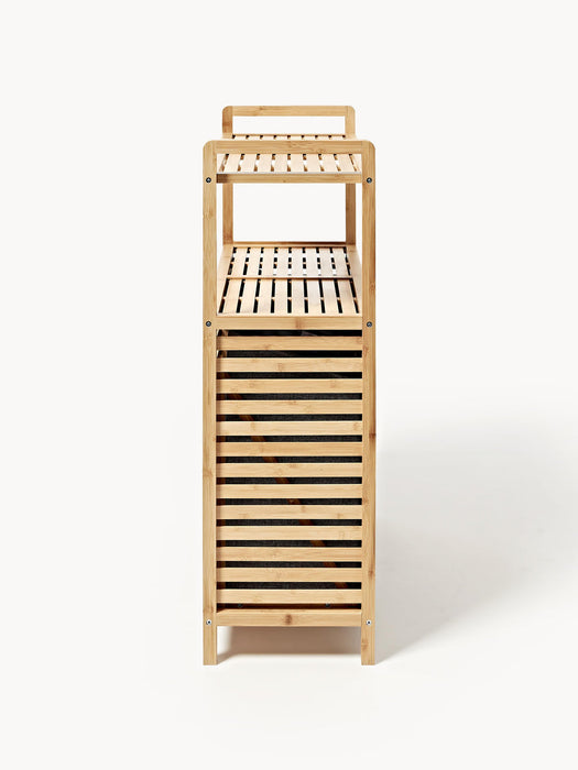 Kit Bamboo Bathroom Shelf with Laundry Baskets