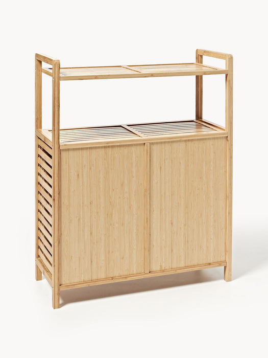 Kit Bamboo Bathroom Shelf with Laundry Baskets