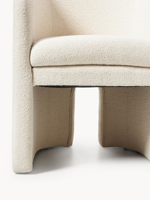 Boucl Dining Chair Mairo with Armrests