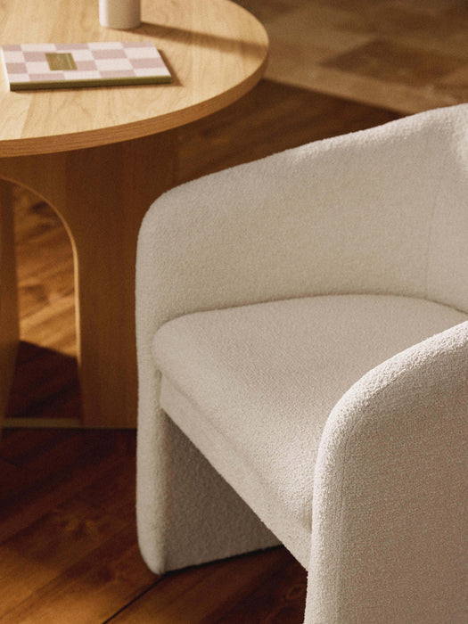 Boucl Dining Chair Mairo with Armrests