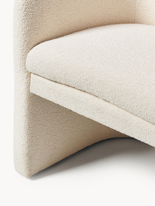 Boucl Dining Chair Mairo with Armrests