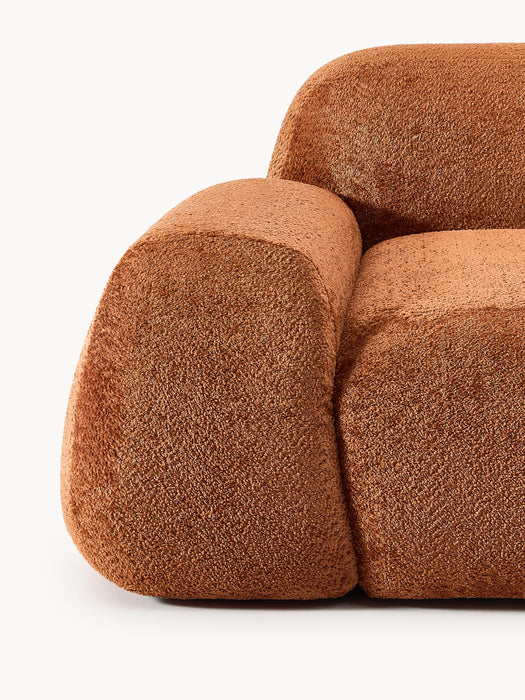 Modular Teddy Boucl Sofa Wolke 3-seater