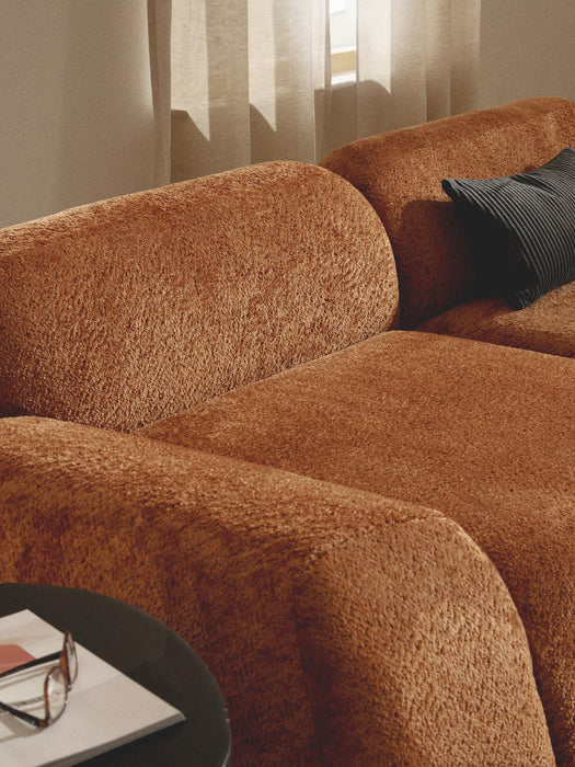 Modular Teddy Boucl Sofa Wolke 3-seater
