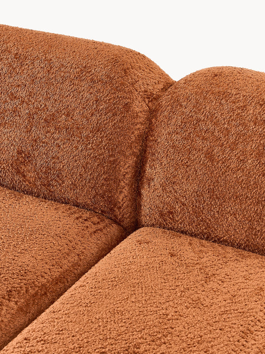 Modular Teddy Boucl Sofa Wolke 3-seater