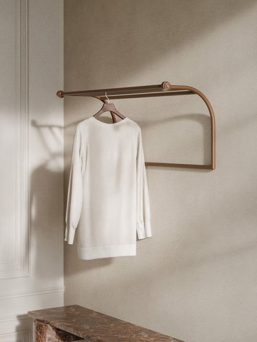 Disa Wall Rack with Marble Hooks