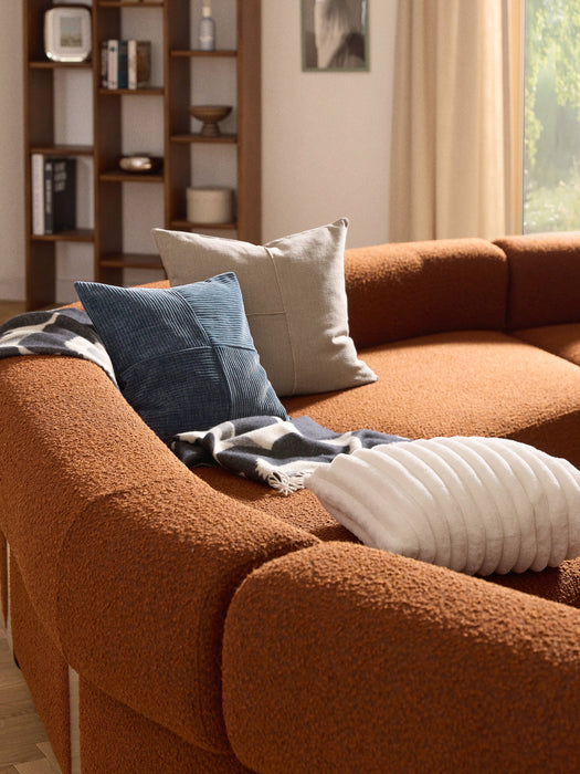 Fiona Velvet Cushion Cover with A Fine Line Structure