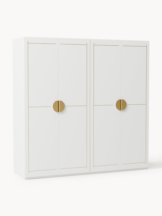 Modular Hinged Door Wardrobe Denise 200 cm Wide in various sizes
