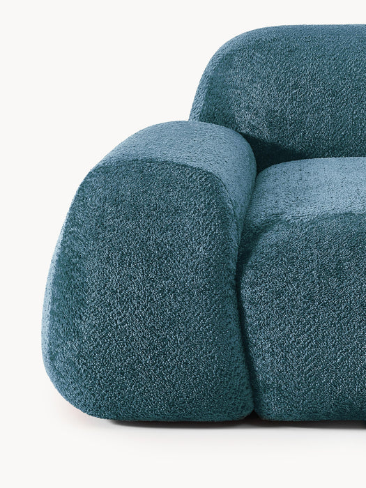 Modular Teddy Boucl Sofa Wolke 4-seater