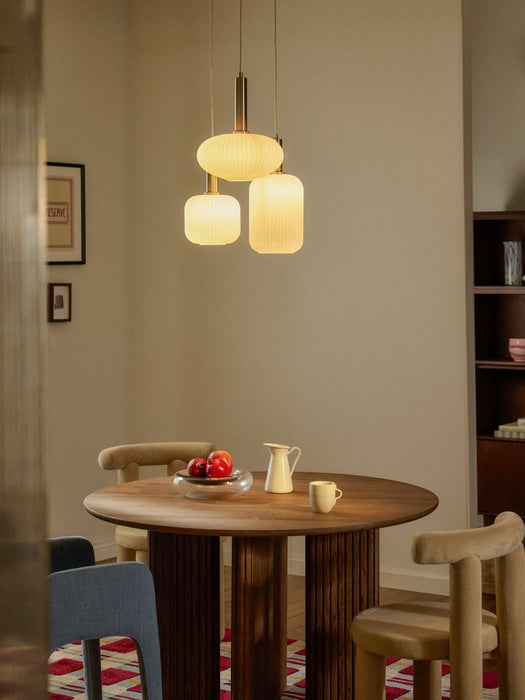 Candela Opal Glass Cluster Pendant Light