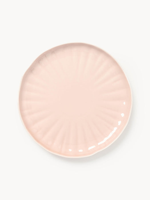Sali Porcelain Tableware Set with Embossed Pattern, 4 People, Set of 12