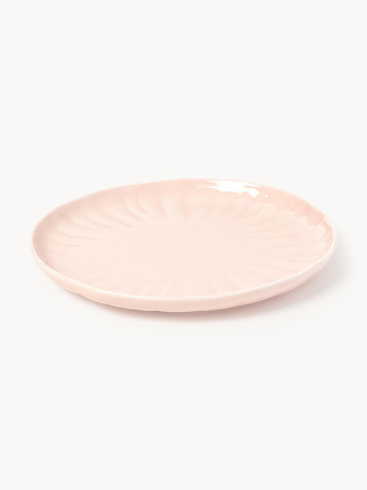 Sali Porcelain Tableware Set with Embossed Pattern, 4 People, Set of 12